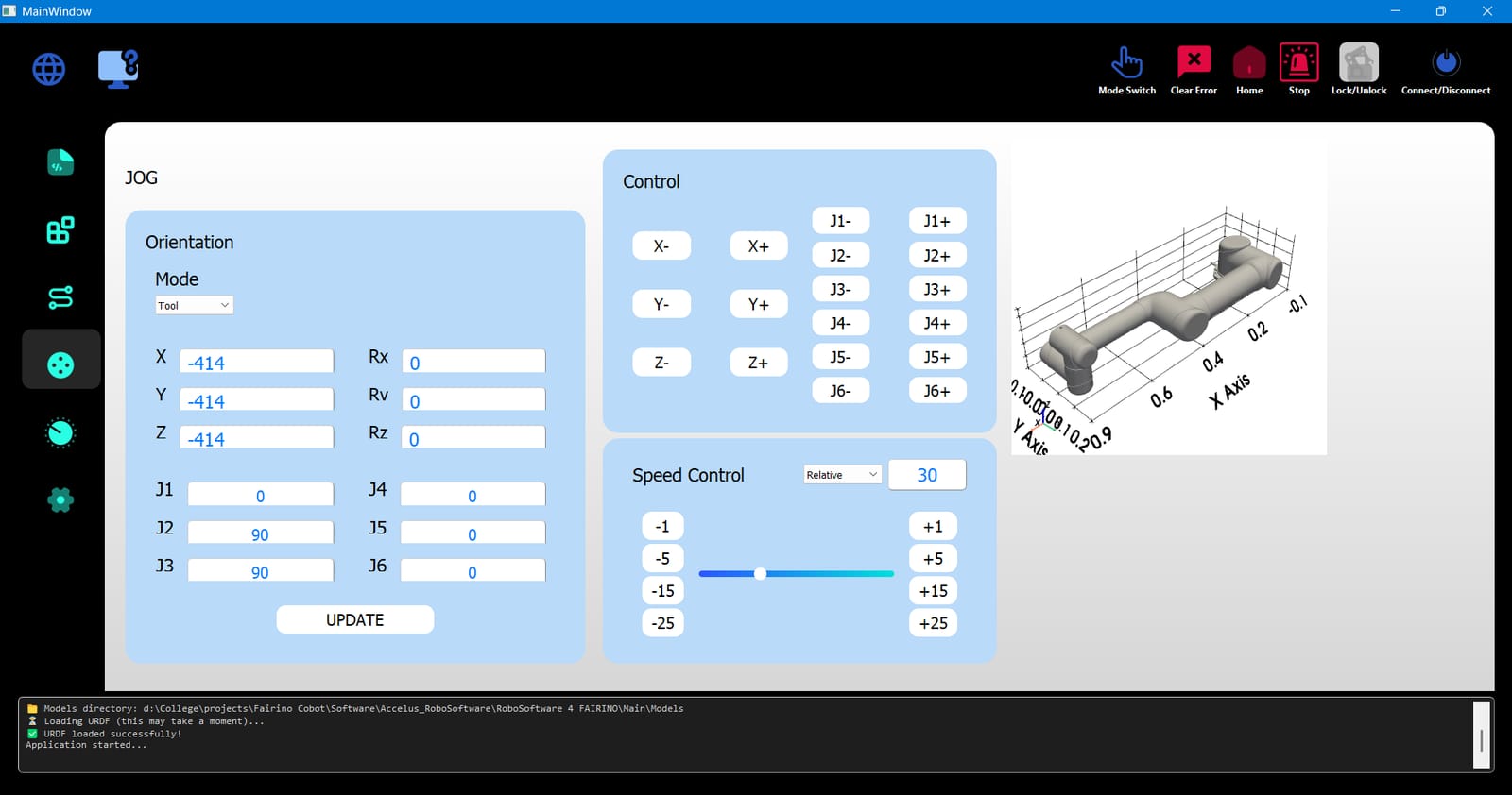 Robotics Software & GUI Control